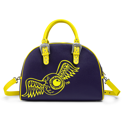 Navy Blue & Yellow Duffle Bowling Bag