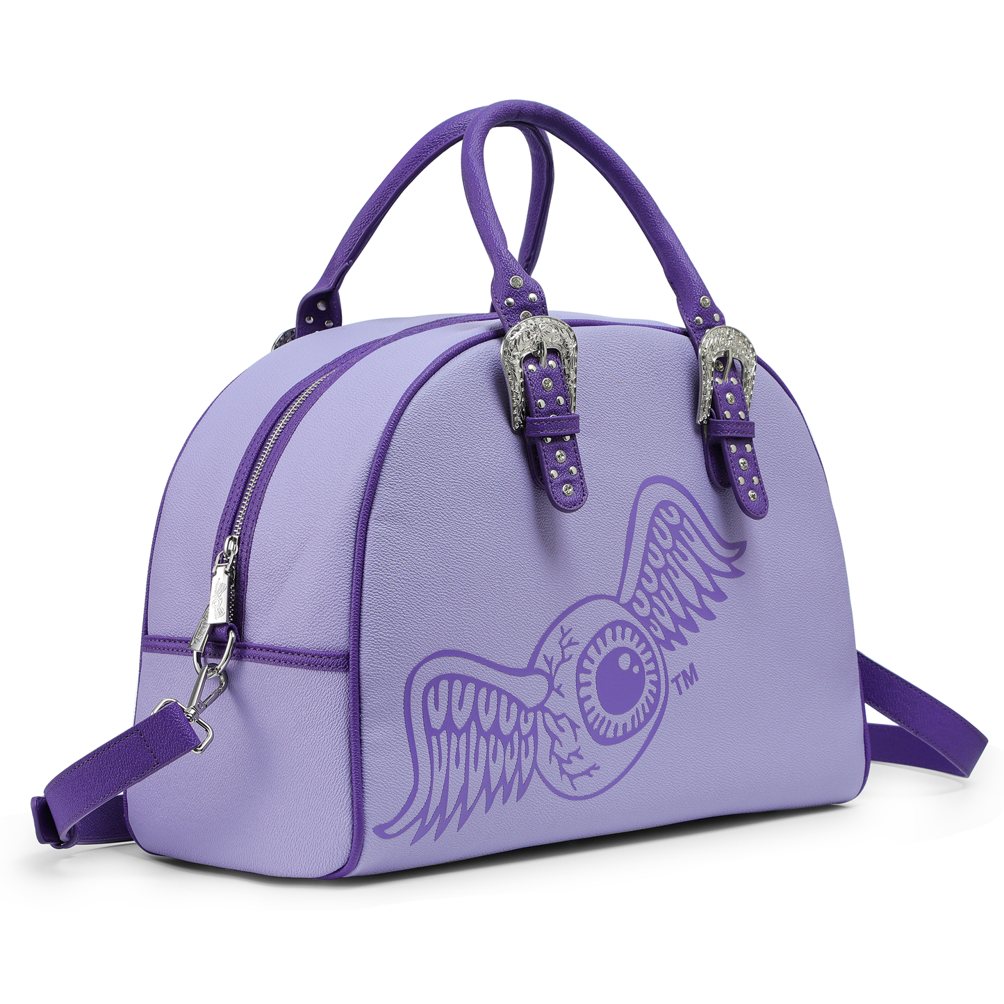 Purple & Lavender Duffle Bowling Bag
