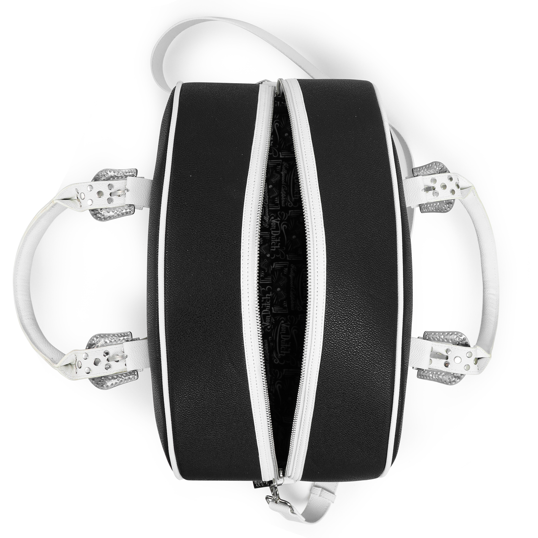 Classic Black & White Duffle Bowling Bag