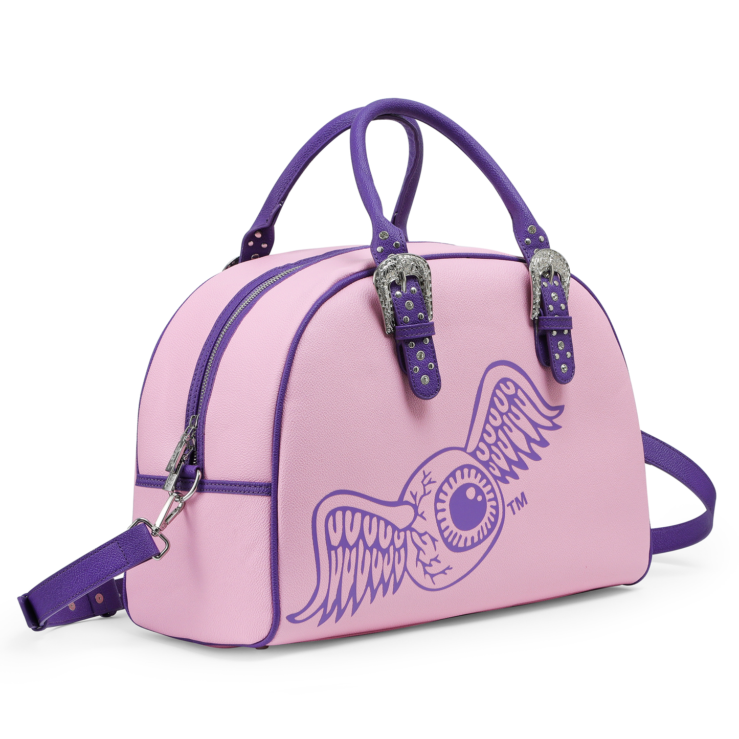 Pink & Purple Duffle Bowling Bag