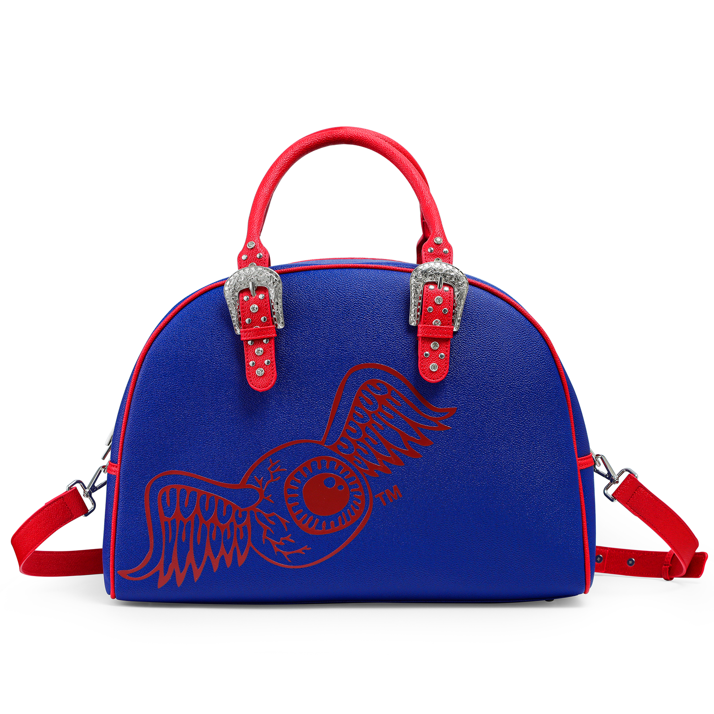 Blue & Red Duffle Bowling Bag