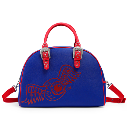 Blue & Red Duffle Bowling Bag