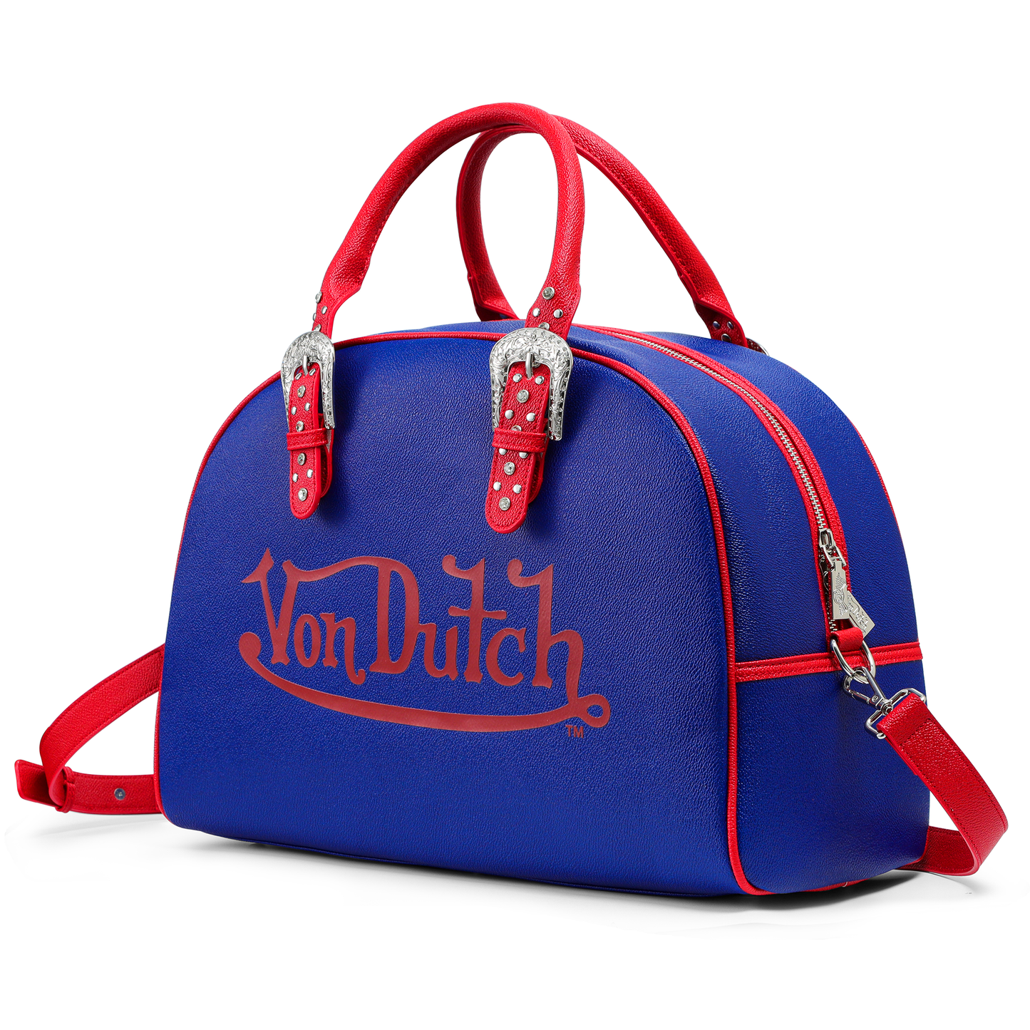 Blue & Red Duffle Bowling Bag
