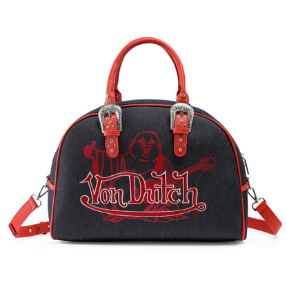 Von Dutch x True Religion Duffle Bag - Black Denim
