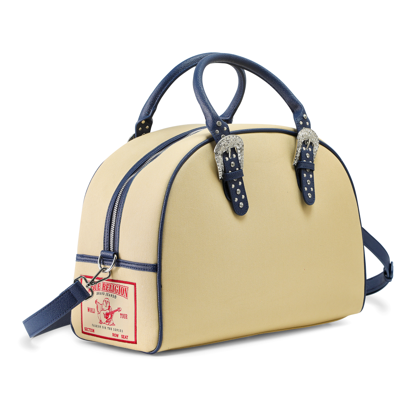Von Dutch x True Religion Duffle Bag - Cream Denim
