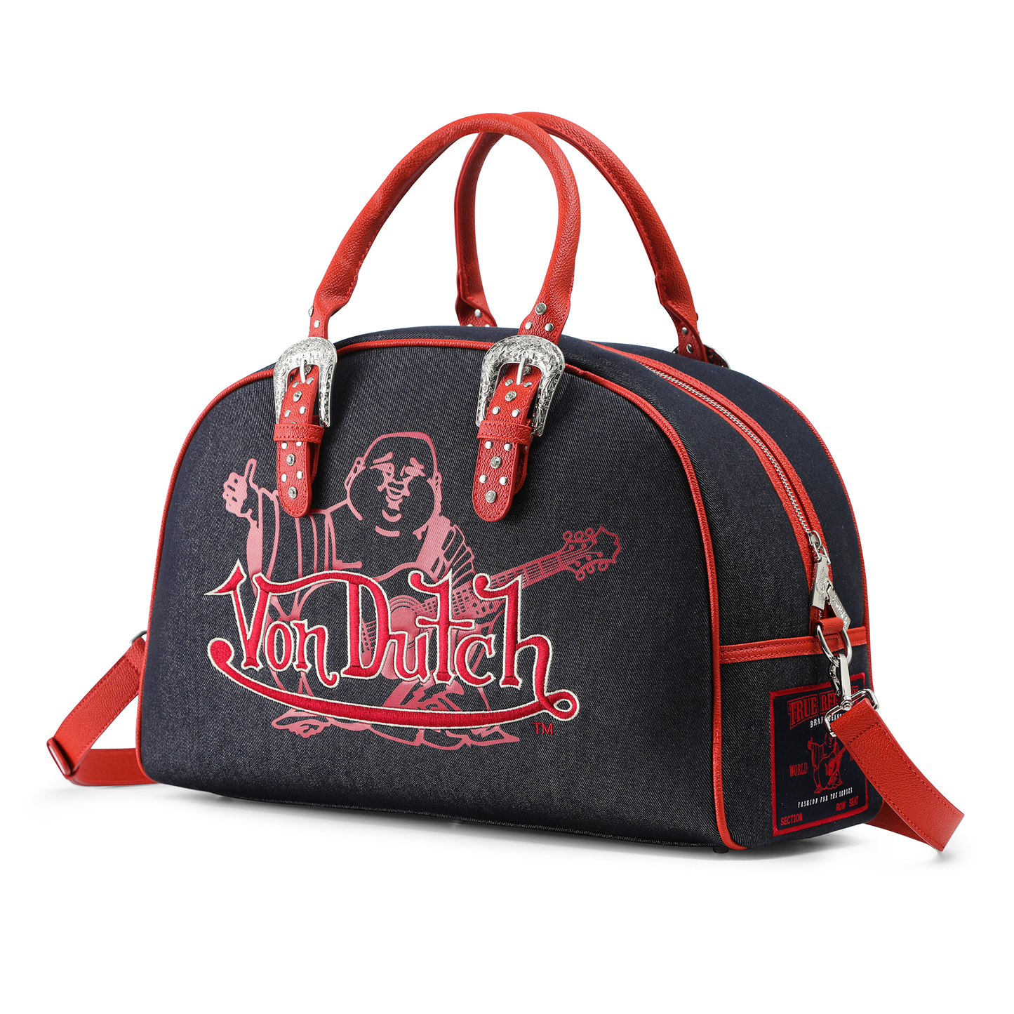 Von Dutch x True Religion Duffle Bag - Black Denim