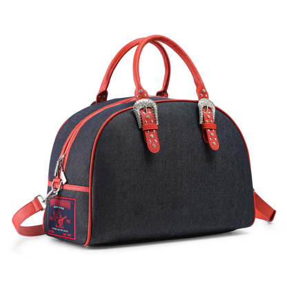 Von Dutch x True Religion Duffle Bag - Black Denim