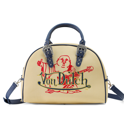 Von Dutch x True Religion Duffle Bag - Cream Denim