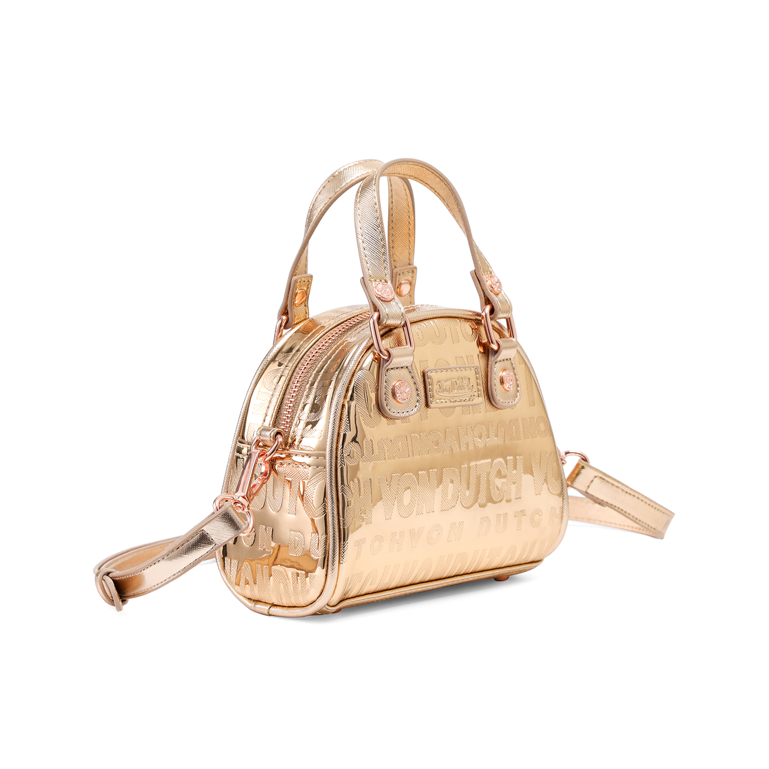 Mini Bowling Bag - Rose Gold Reflective