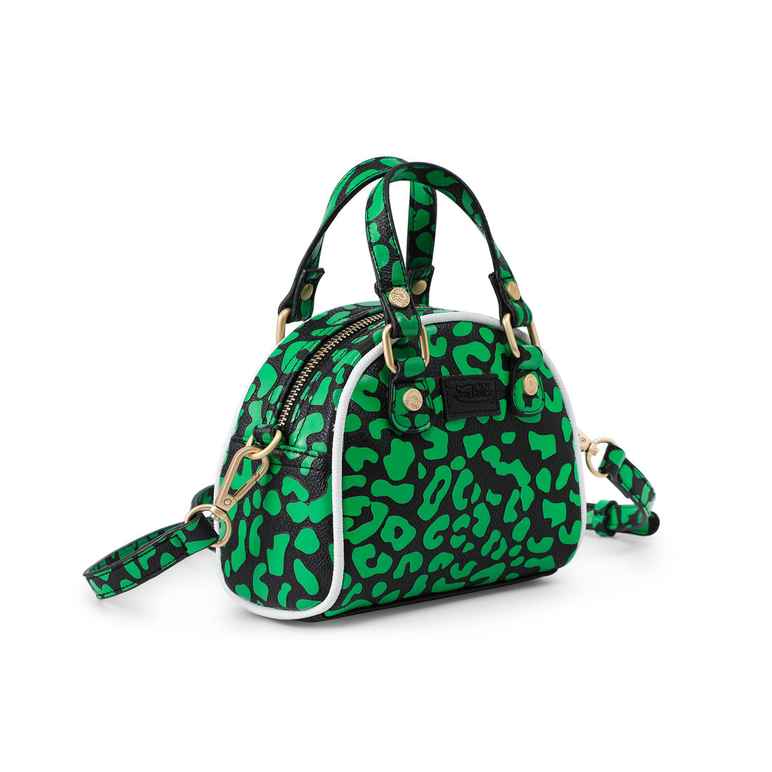 Mini Bowling Bag - Lime Green Cheetah