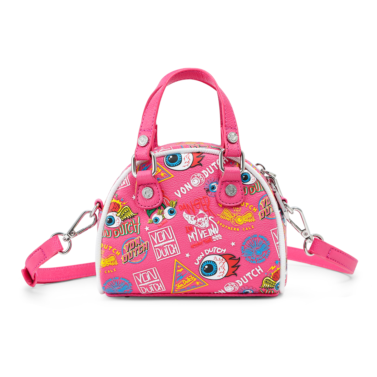 Mini Bowling Bag - Hot Pink Jax | Von Dutch Mini Bowling Bag - Hot Pink Jax | Von Dutch