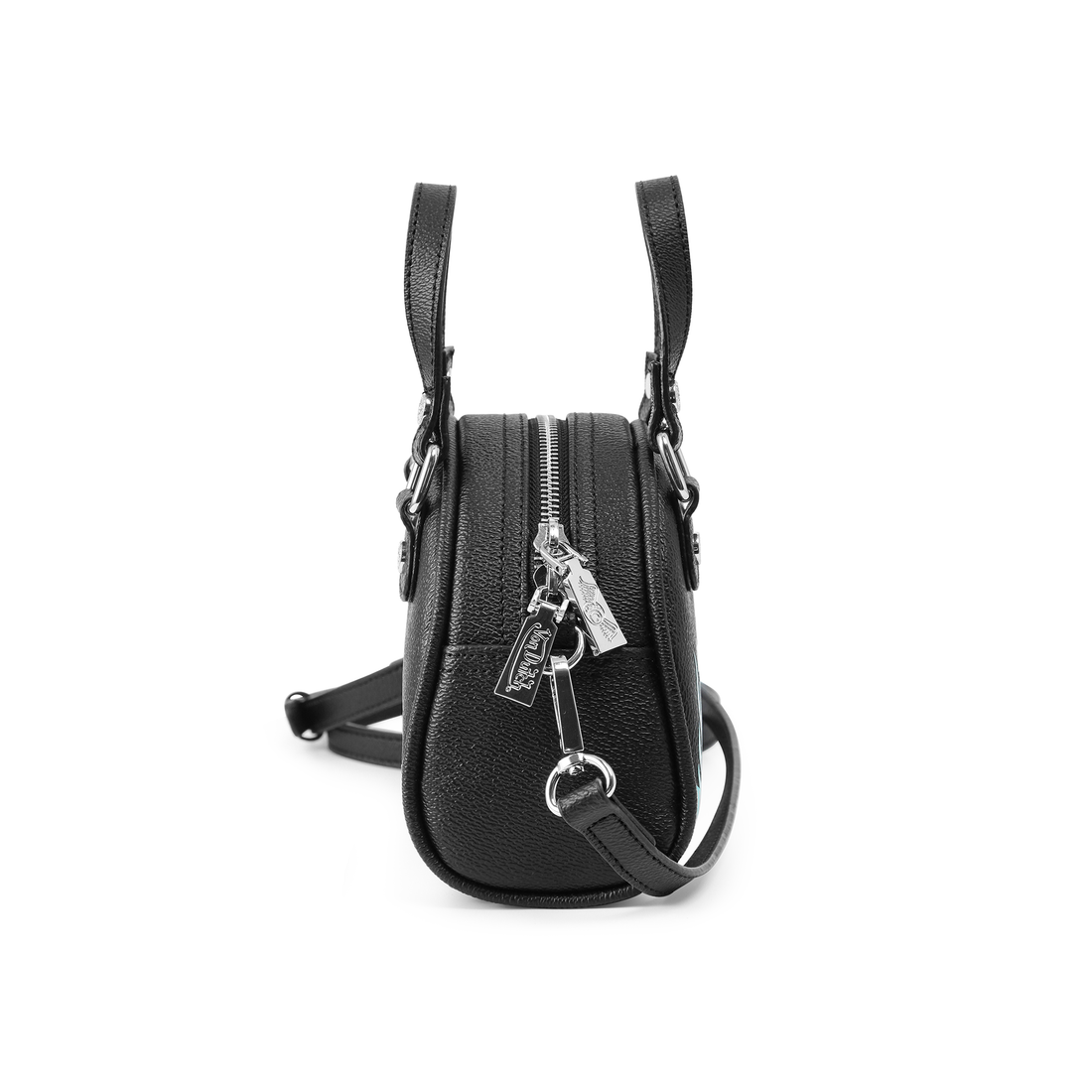 Mini Bowling Bag - White Flames