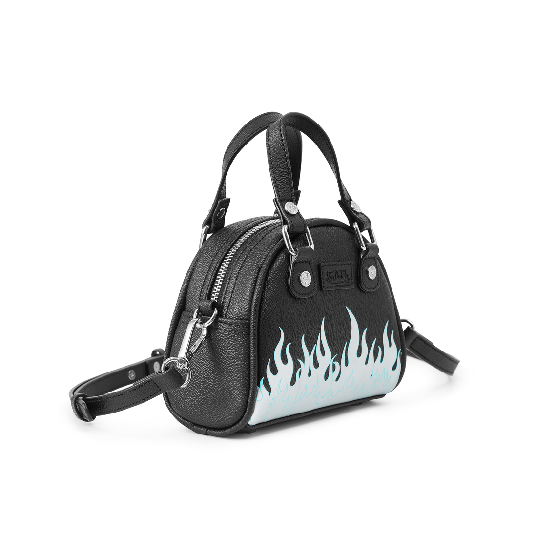 Mini Bowling Bag - White Flames