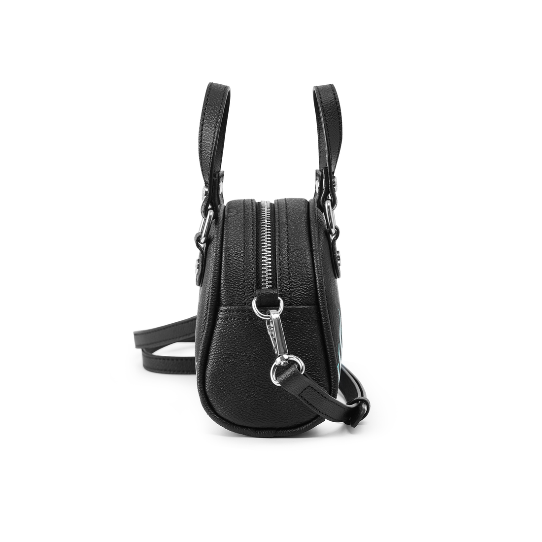 Mini Bowling Bag - White Flames