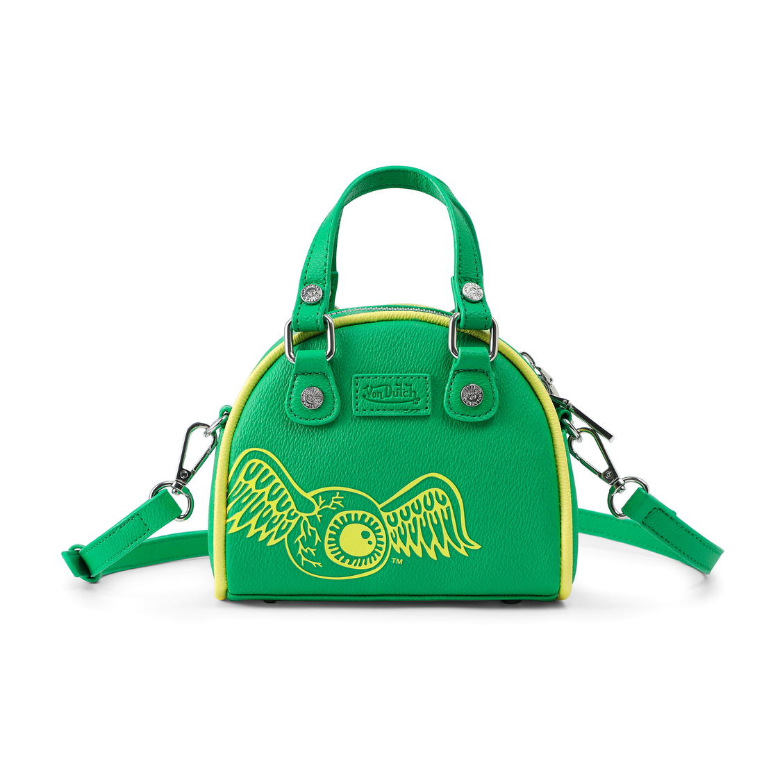 Mini Bowling Bag - Lime Green & Yellow