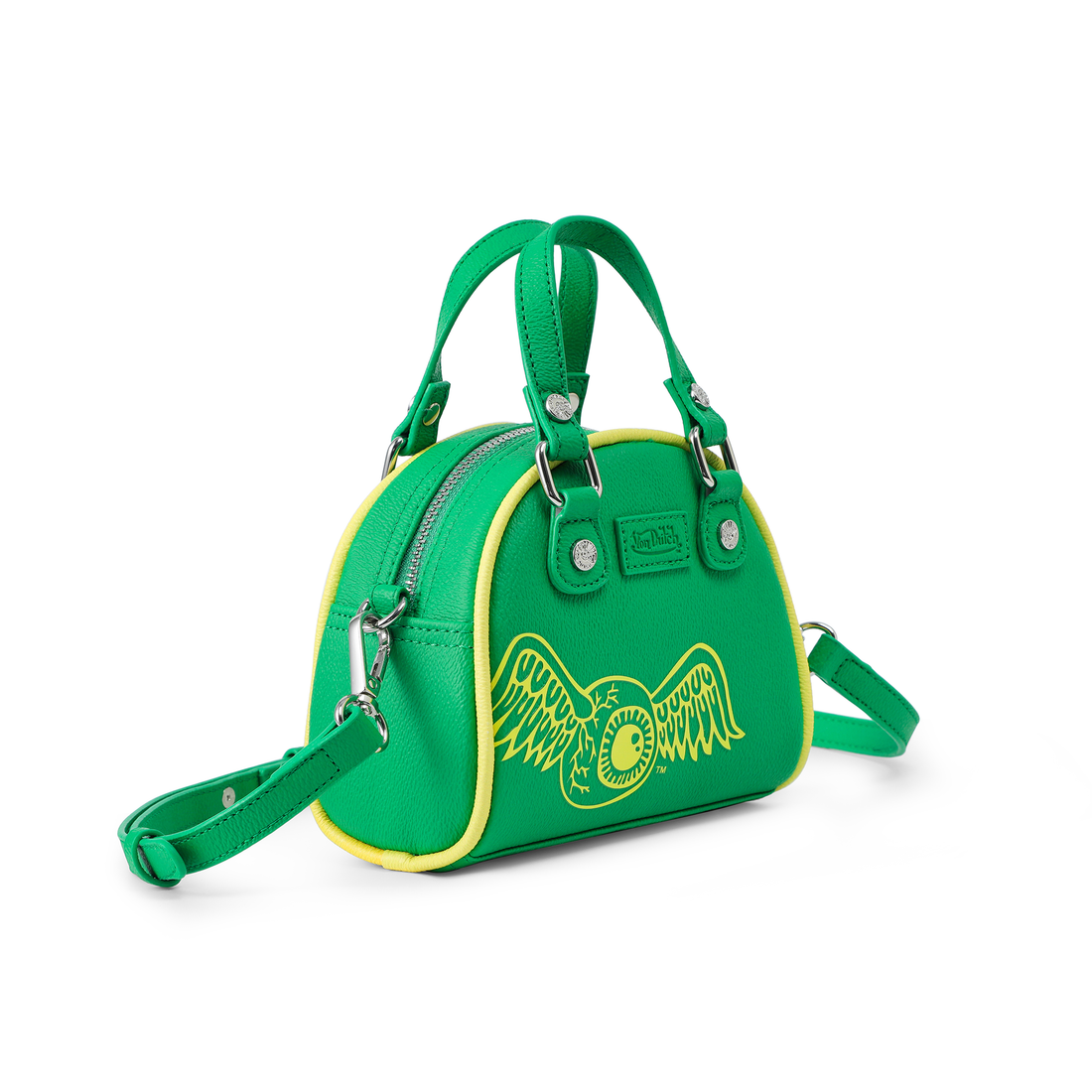 Mini Bowling Bag - Lime Green & Yellow