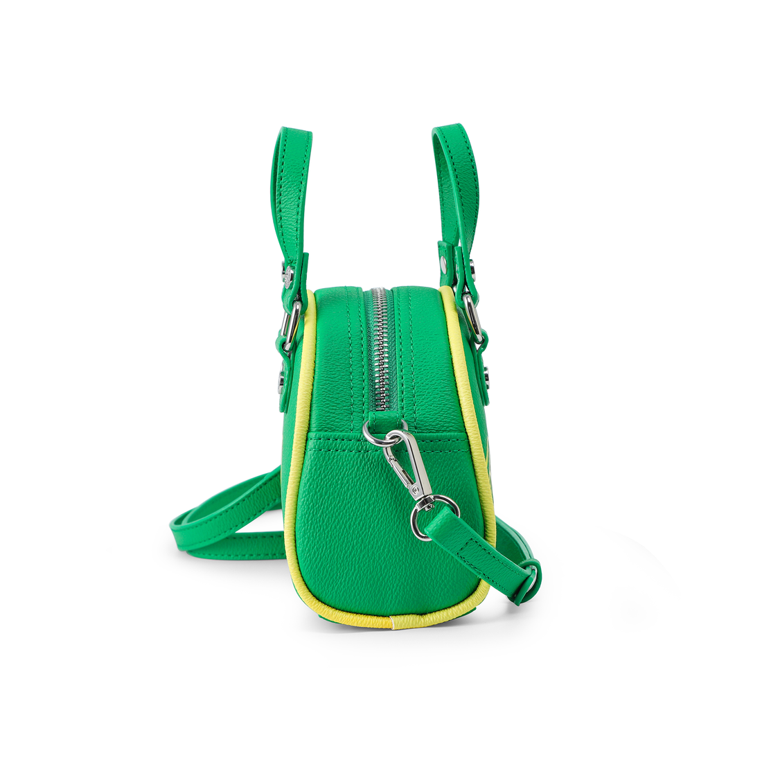Mini Bowling Bag - Lime Green & Yellow