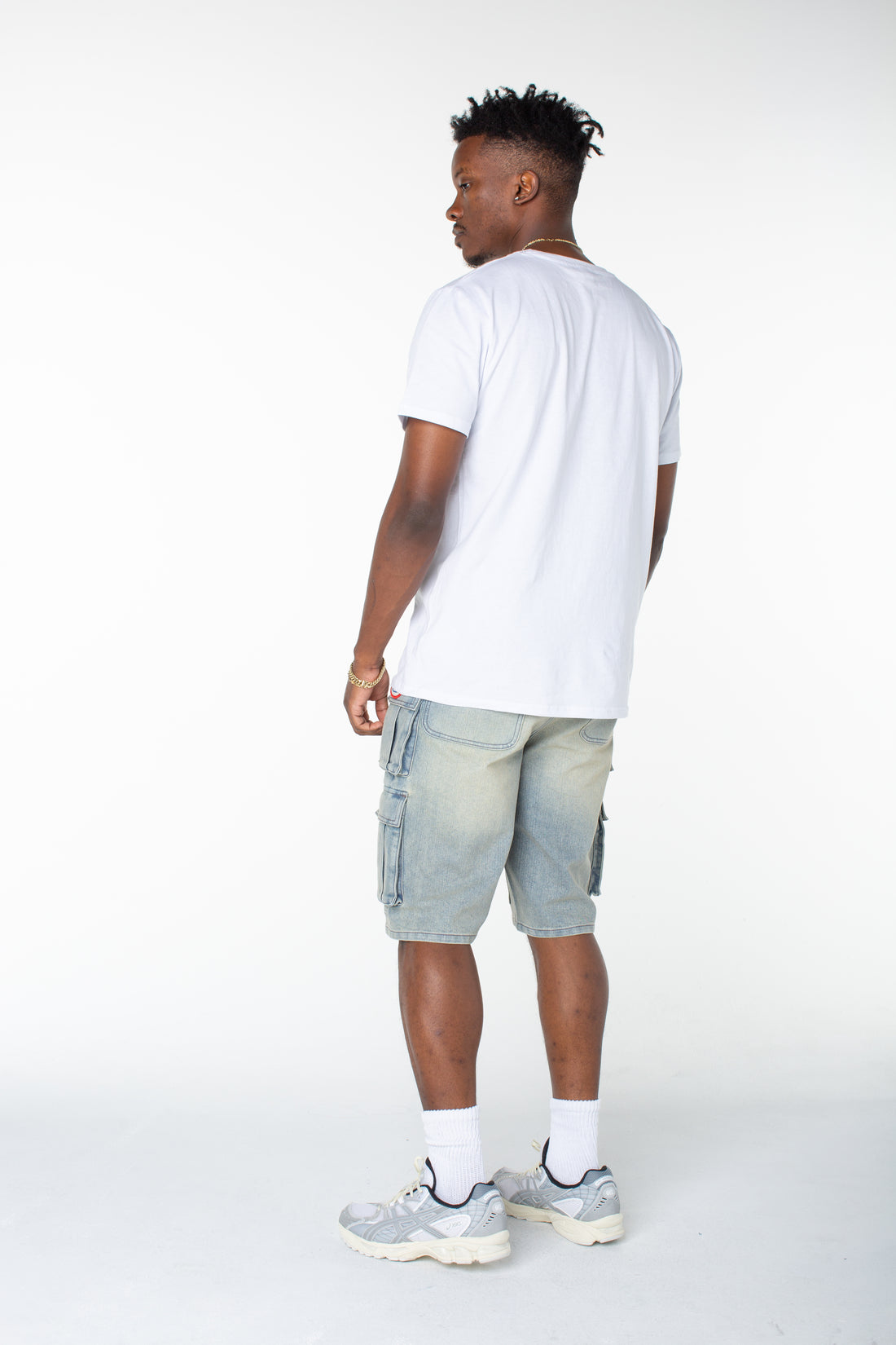 MENS CANVAS CARGO SHORT - DISTORTED WASH