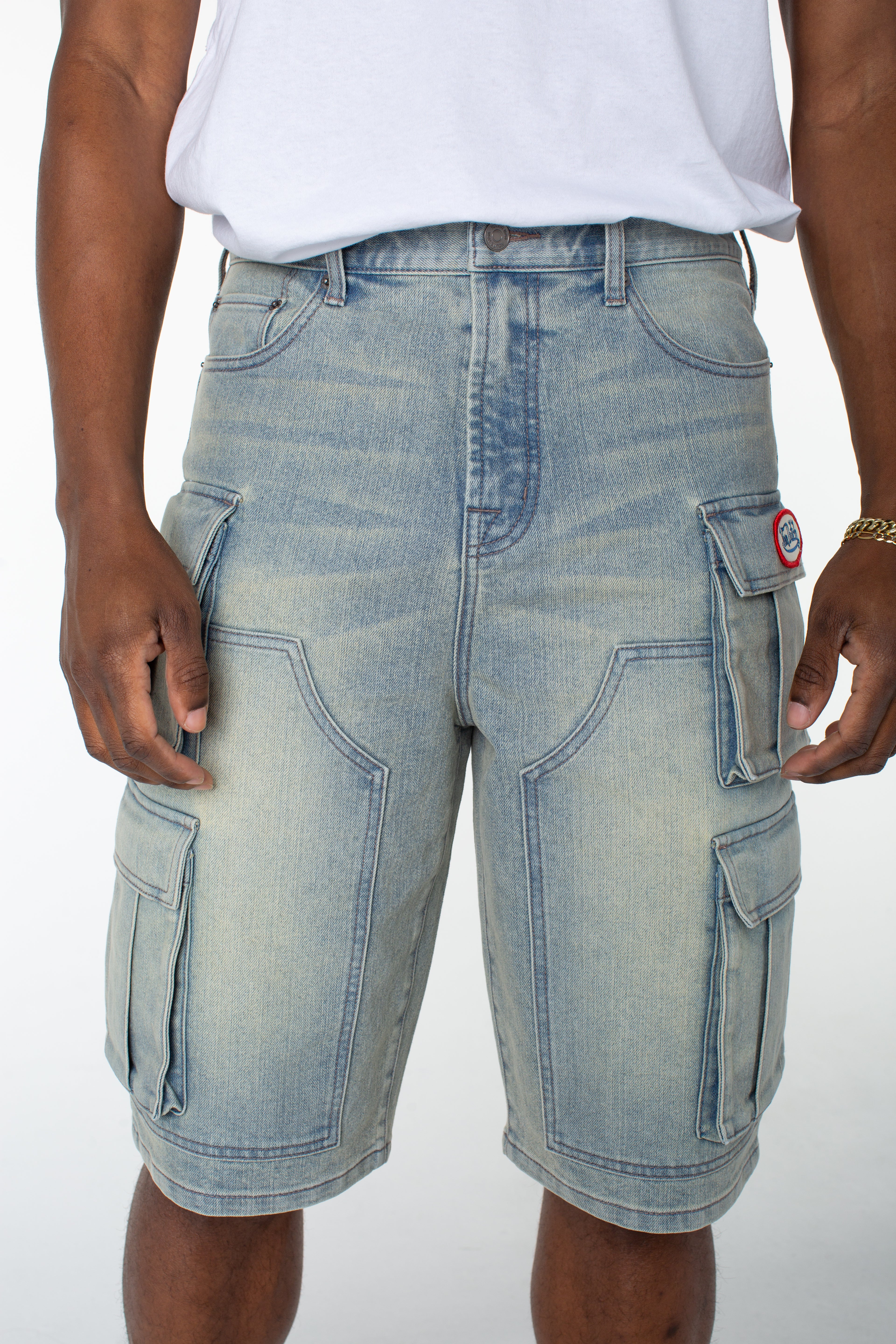 MENS CANVAS CARGO SHORT - DISTORTED WASH | Von Dutch