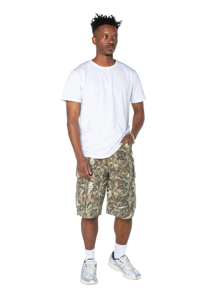 MENS CANVAS CARGO SHORT - IN THE WOODS