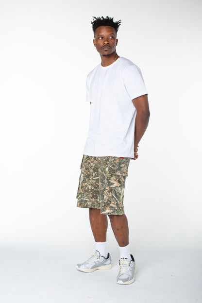 MENS CANVAS CARGO SHORT - IN THE WOODS