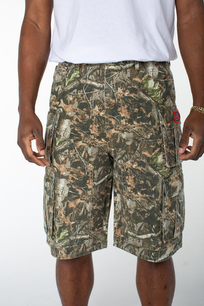 MENS CANVAS CARGO SHORT - IN THE WOODS