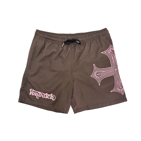 Men's Chopper Swim Shorts - Brown