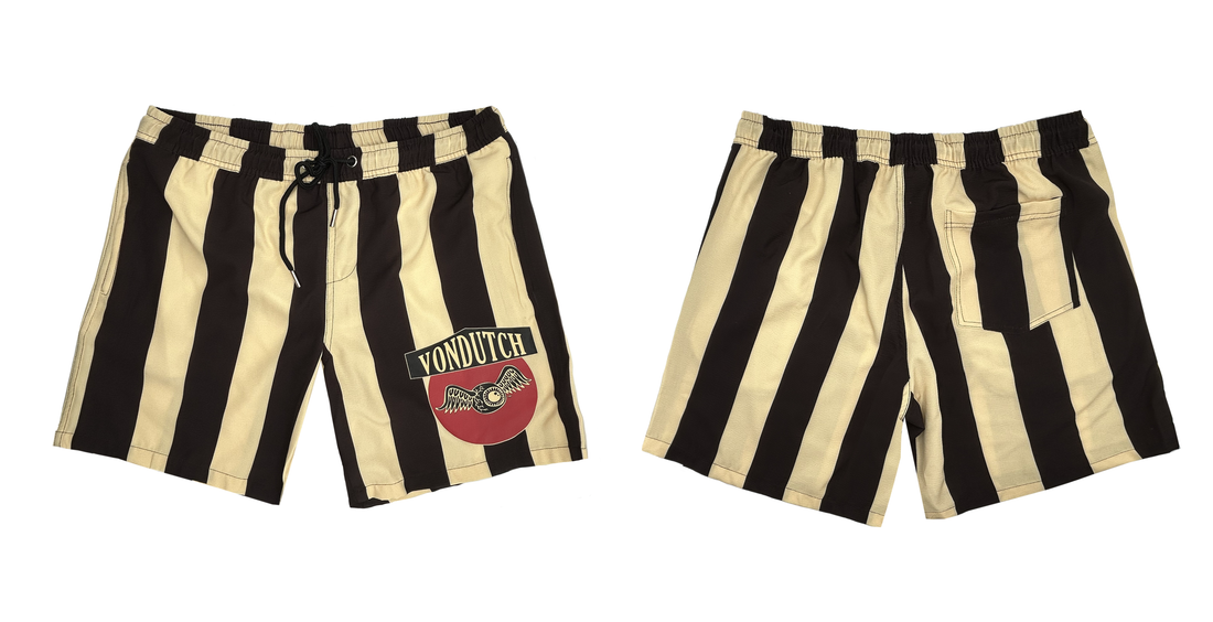 Men's Circus Swim Shorts - Black and Gold — image 3