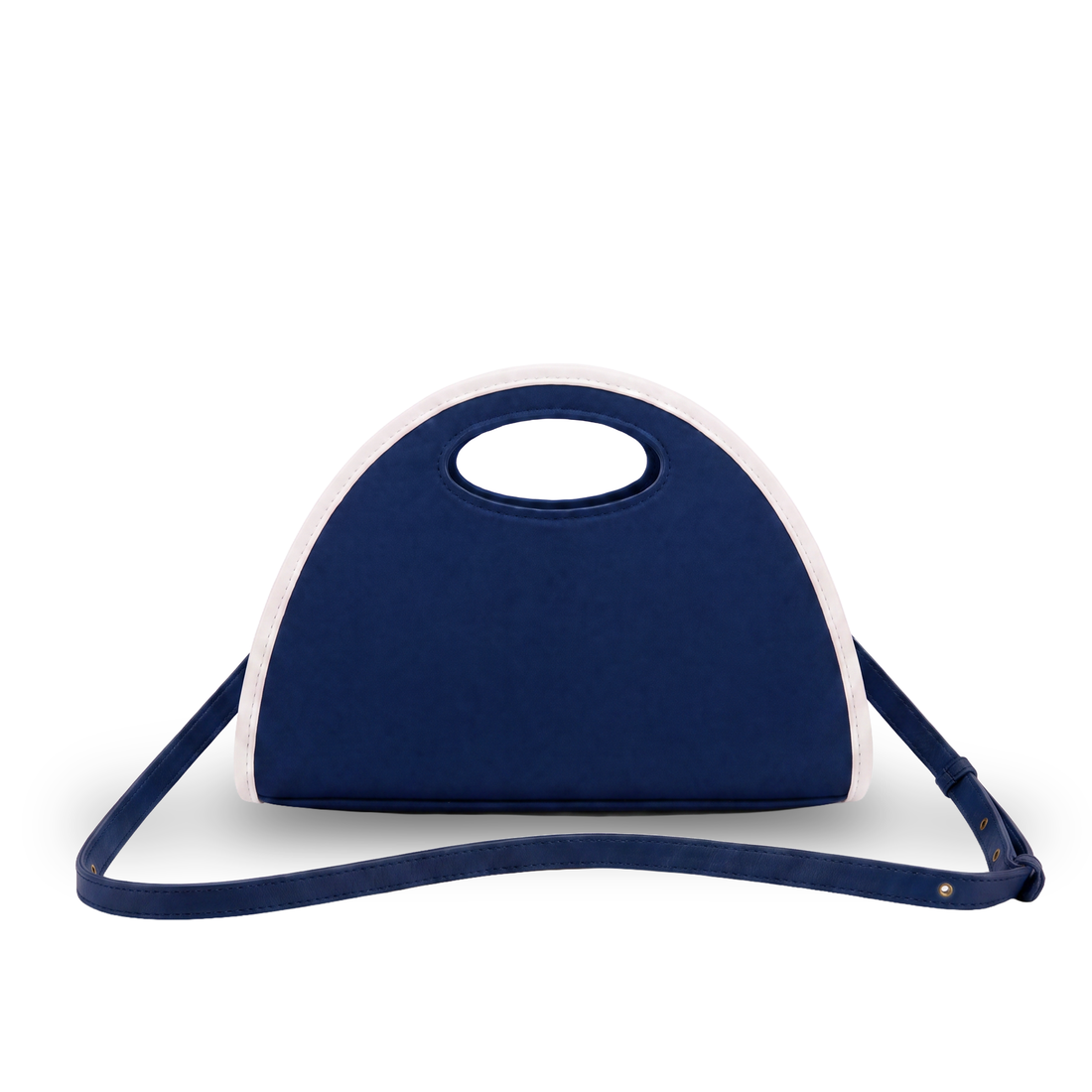 Blue and White - Crescent Clutch Bag — image 2