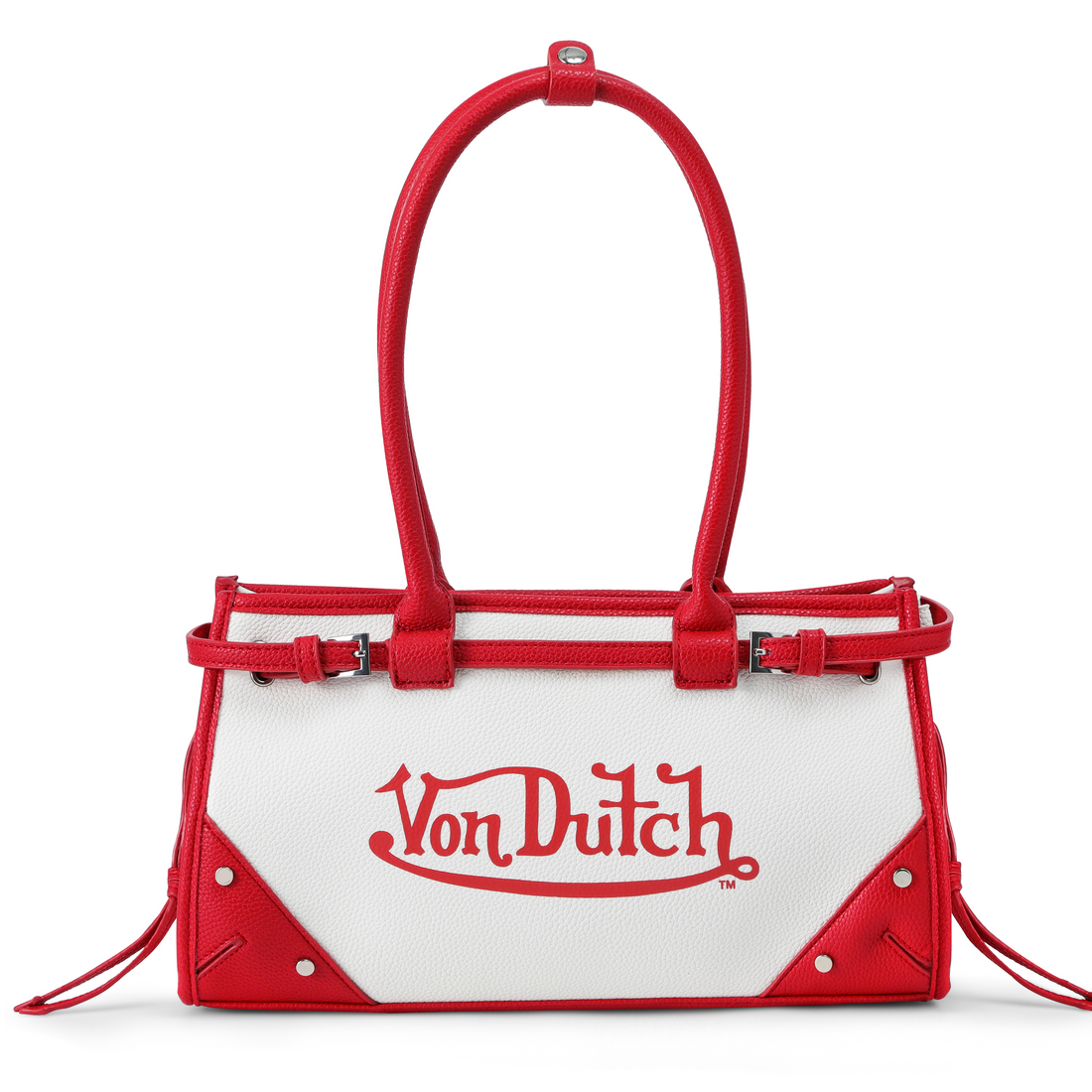 Lane Shoulder Bag - White Red