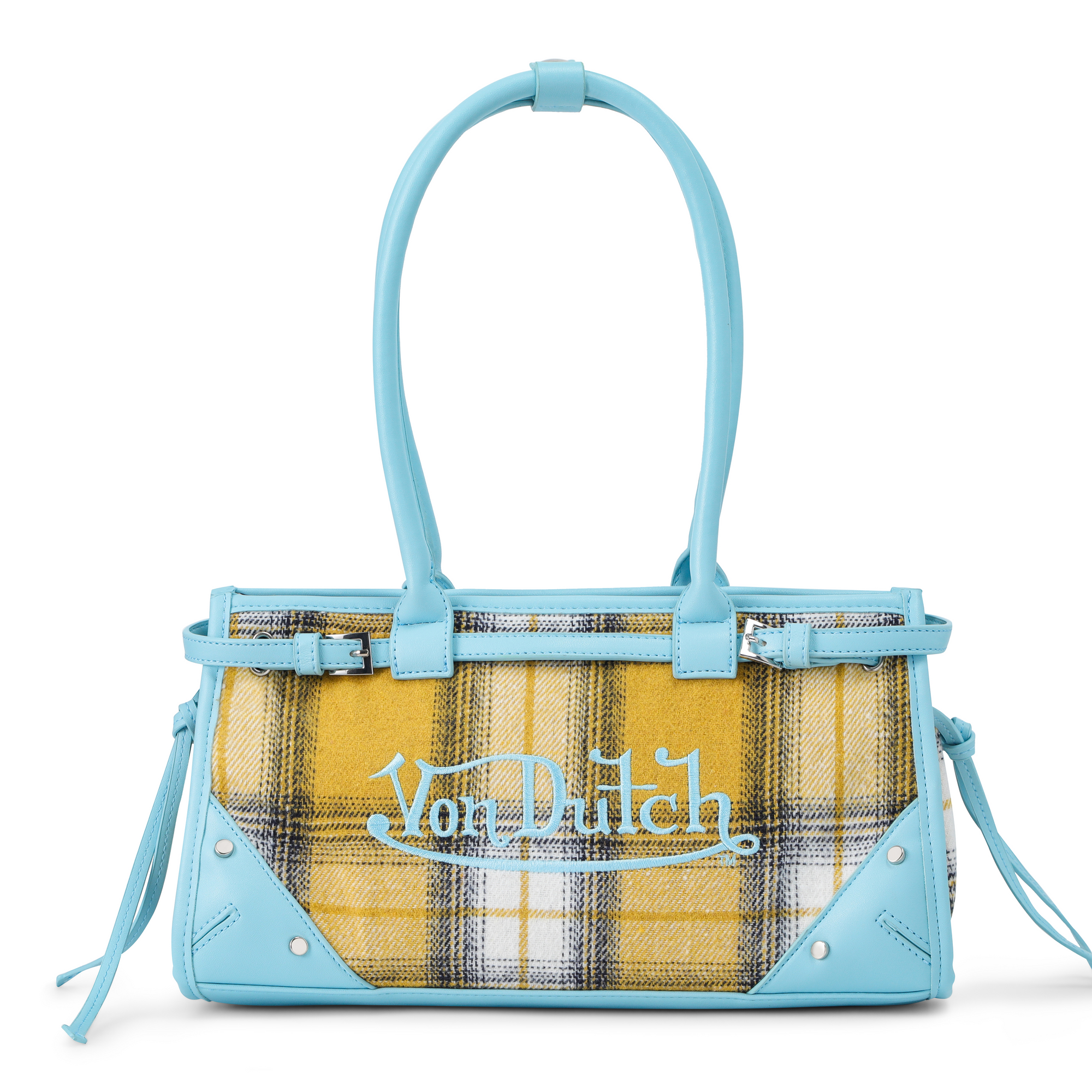 Von Dutch Lane Shoulder Bag-Plaid