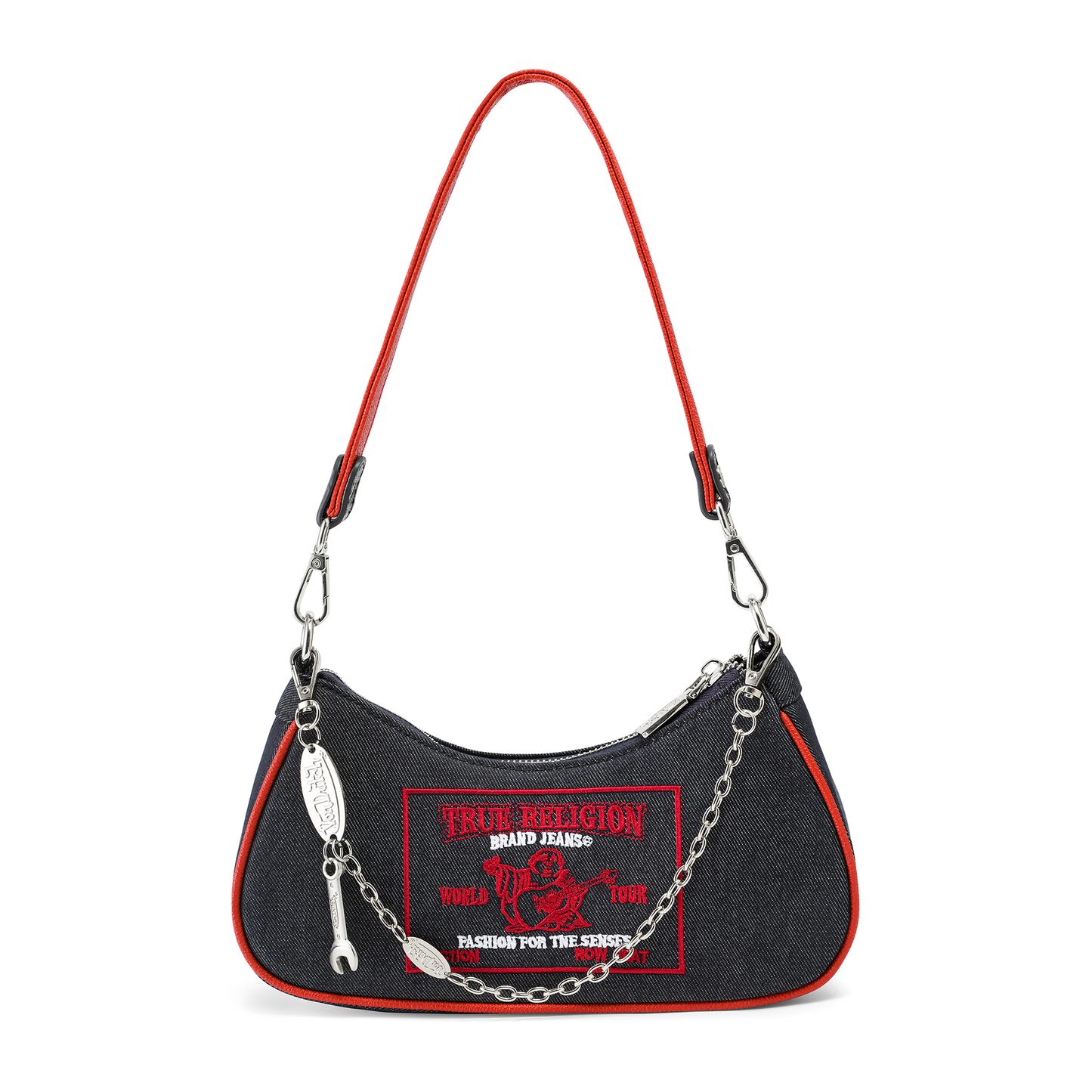 Von Dutch x True Religion Shoulder Bag - Black Denim