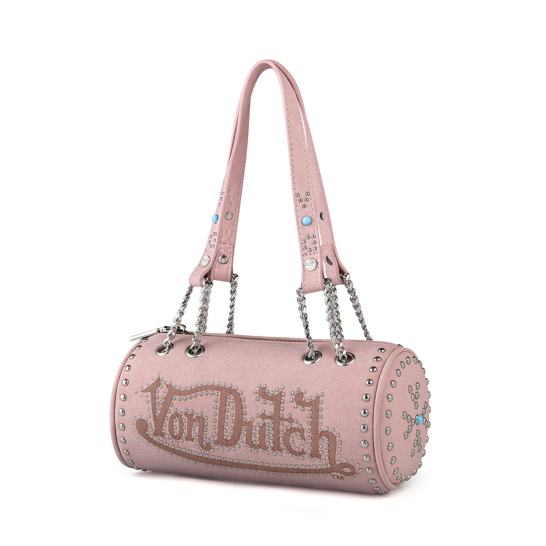 Barrel Bag - Long Barrel Pink Studded — image 3