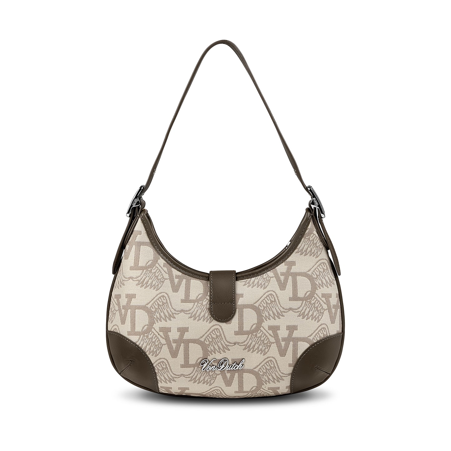 BELLA SHOULDER BAG -BROWN