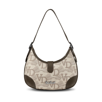 BELLA SHOULDER BAG -BROWN