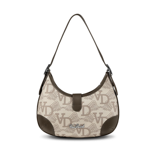 BELLA SHOULDER BAG -BROWN