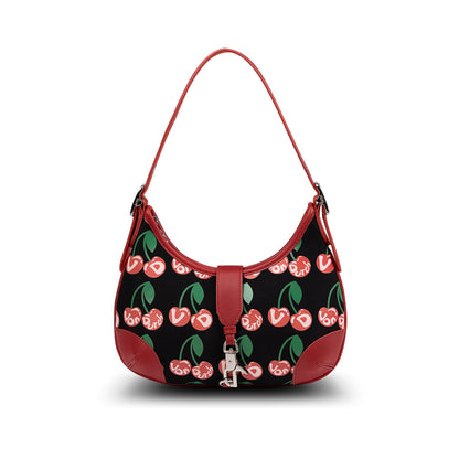 BELLA SHOULDER BAG -BLACK CHERRY