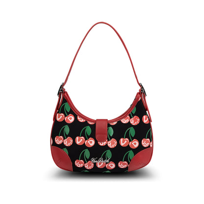 BELLA SHOULDER BAG -BLACK CHERRY
