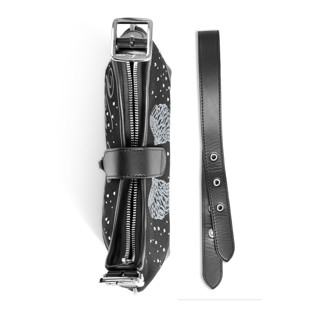 BELLA SHOULDER BAG -BLACK RHINESTONE — image 6
