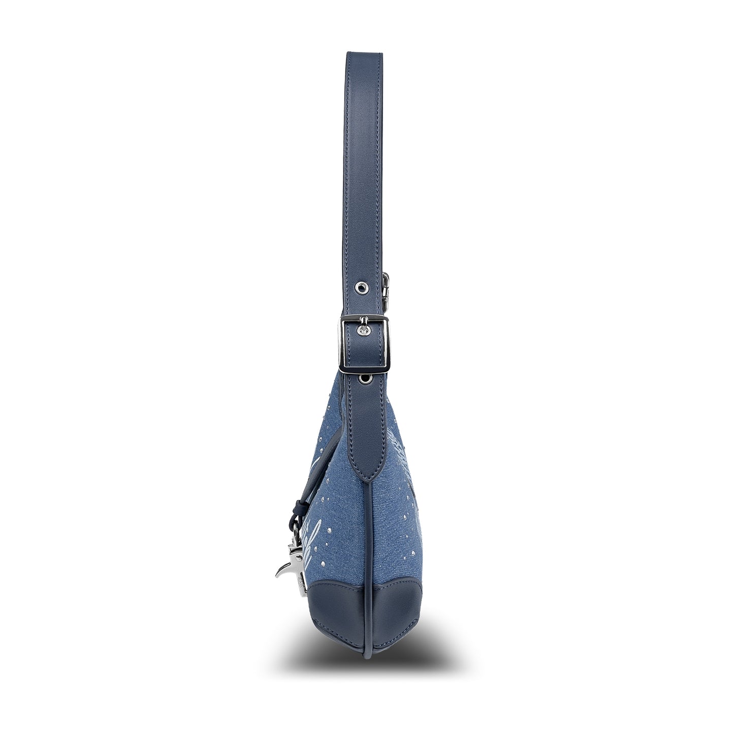 BELLA SHOULDER BAG -DENIM RHINESTONE