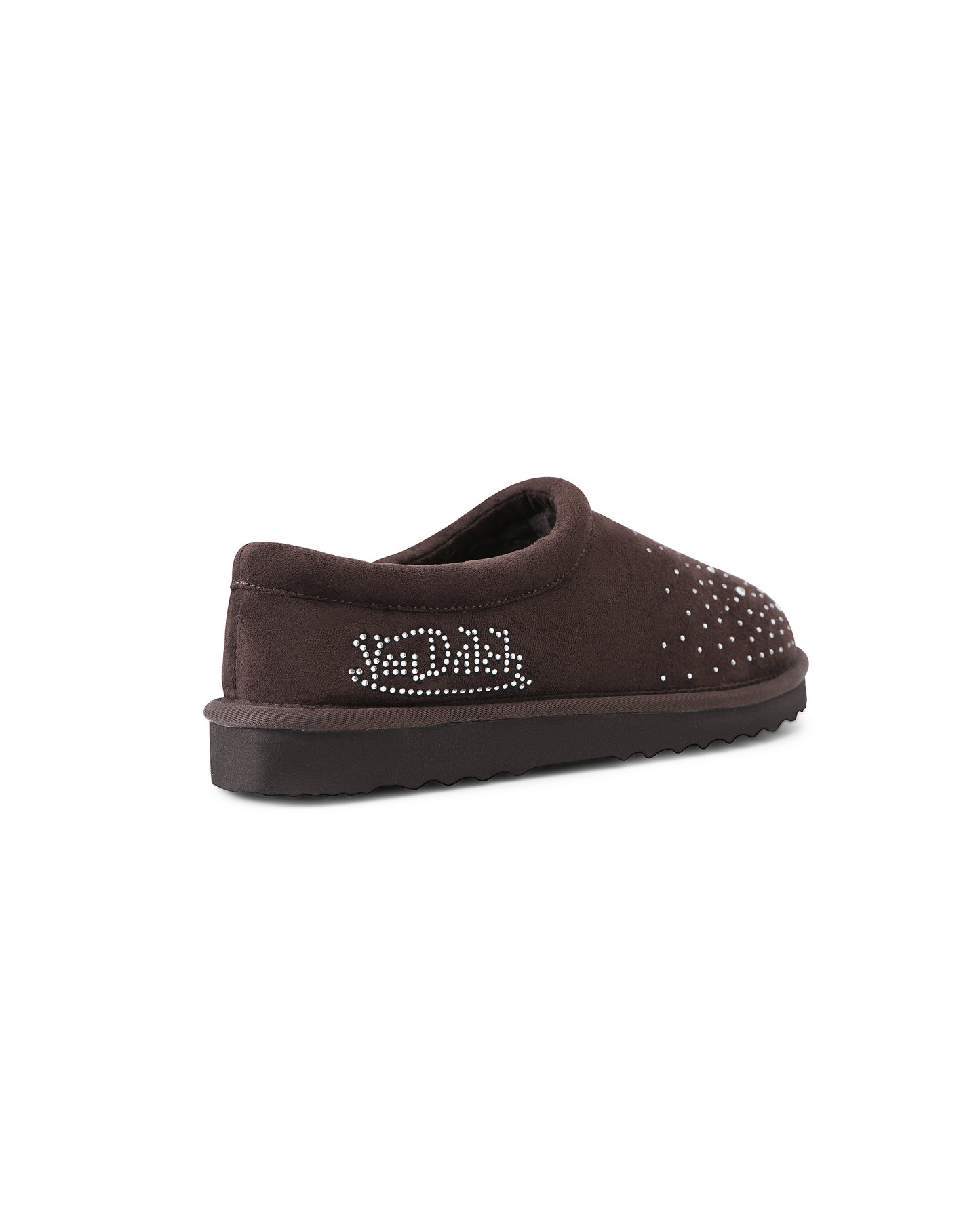 RHINESTONE SLIP-ON BOOT - MOCHA