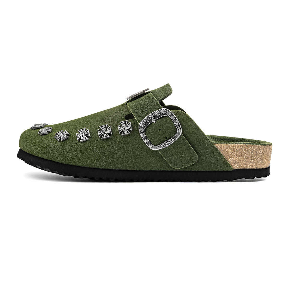 Men's Studded Chopper Clog - Army Green (SIZE UP RECOMMENDED) — image 2