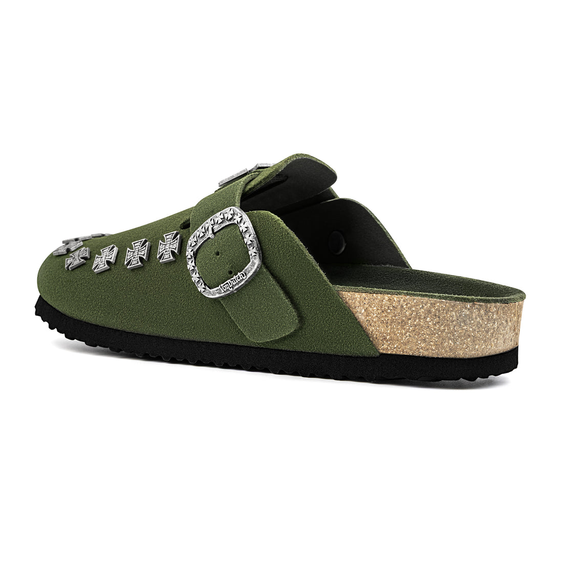Men's Studded Chopper Clog - Army Green (SIZE UP RECOMMENDED) — image 4