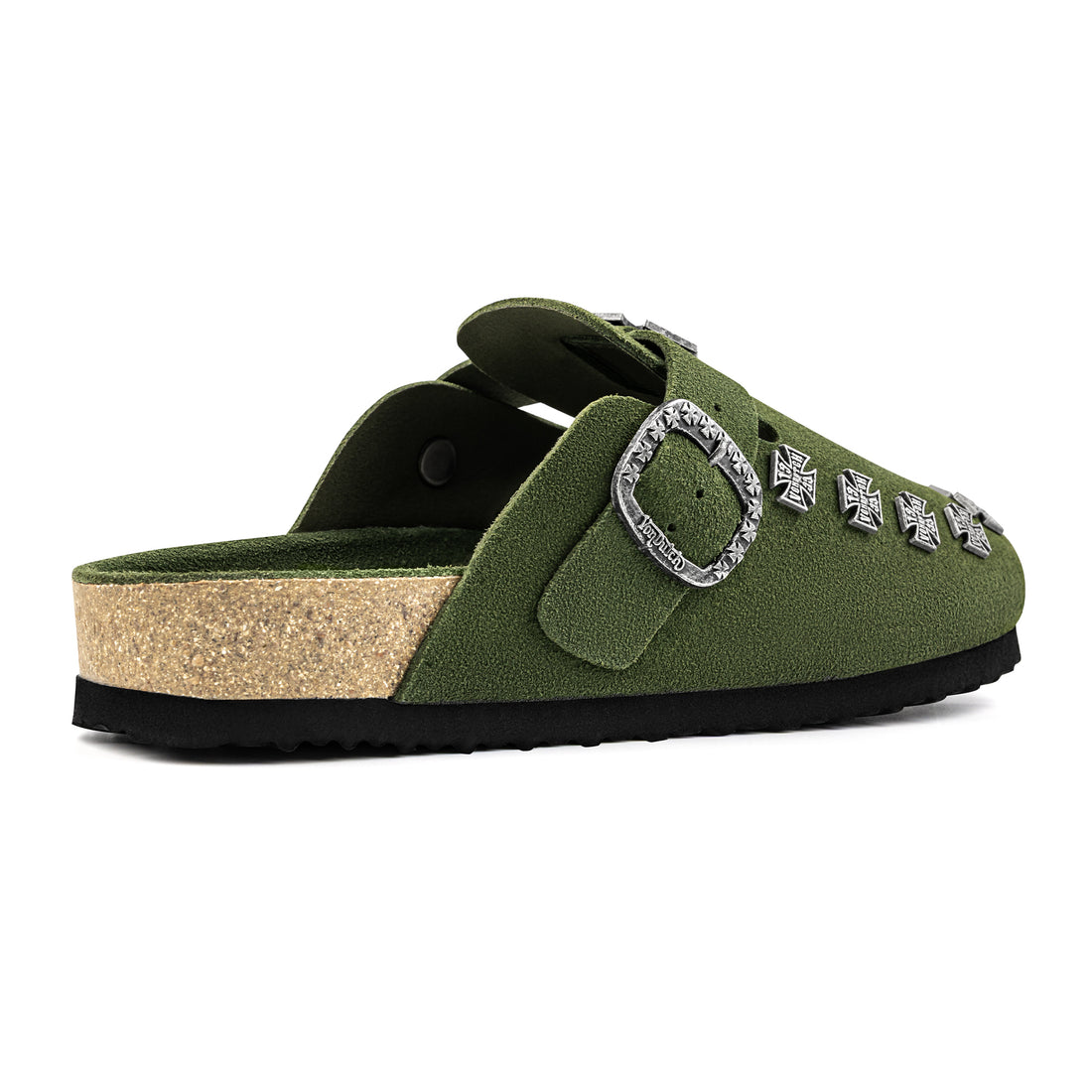 Men's Studded Chopper Clog - Army Green (SIZE UP RECOMMENDED) — image 5
