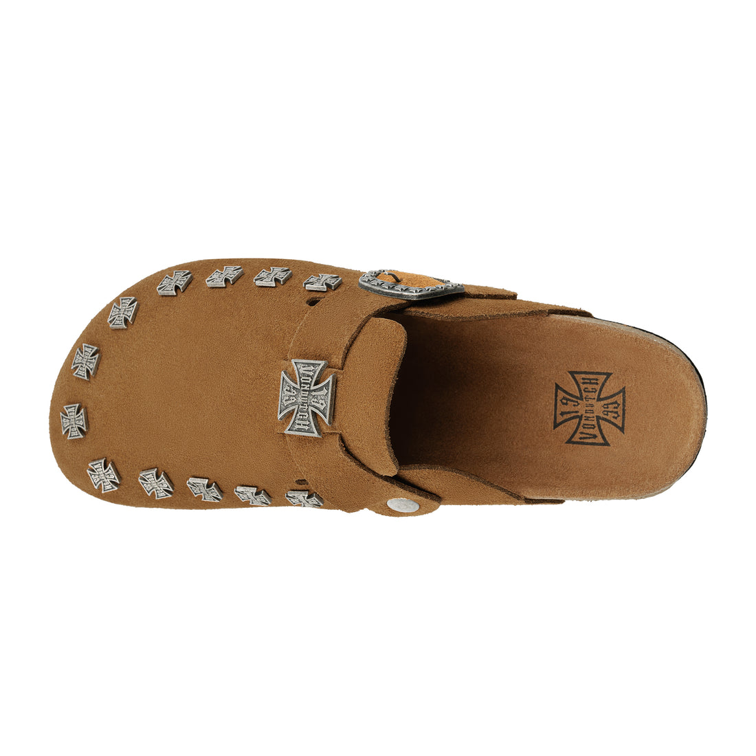 Women's Studded Chopper Clog - Chestnut (SIZE UP RECOMMENDED) — image 10