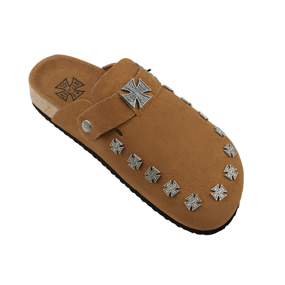 Women's Studded Chopper Clog - Chestnut (SIZE UP RECOMMENDED) — image 8