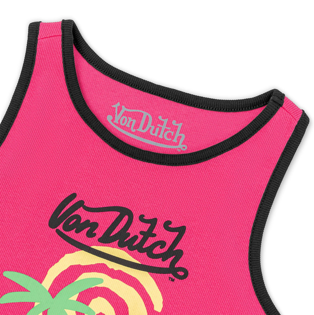 PINK IBIZA - Ribbed Crop Tank
