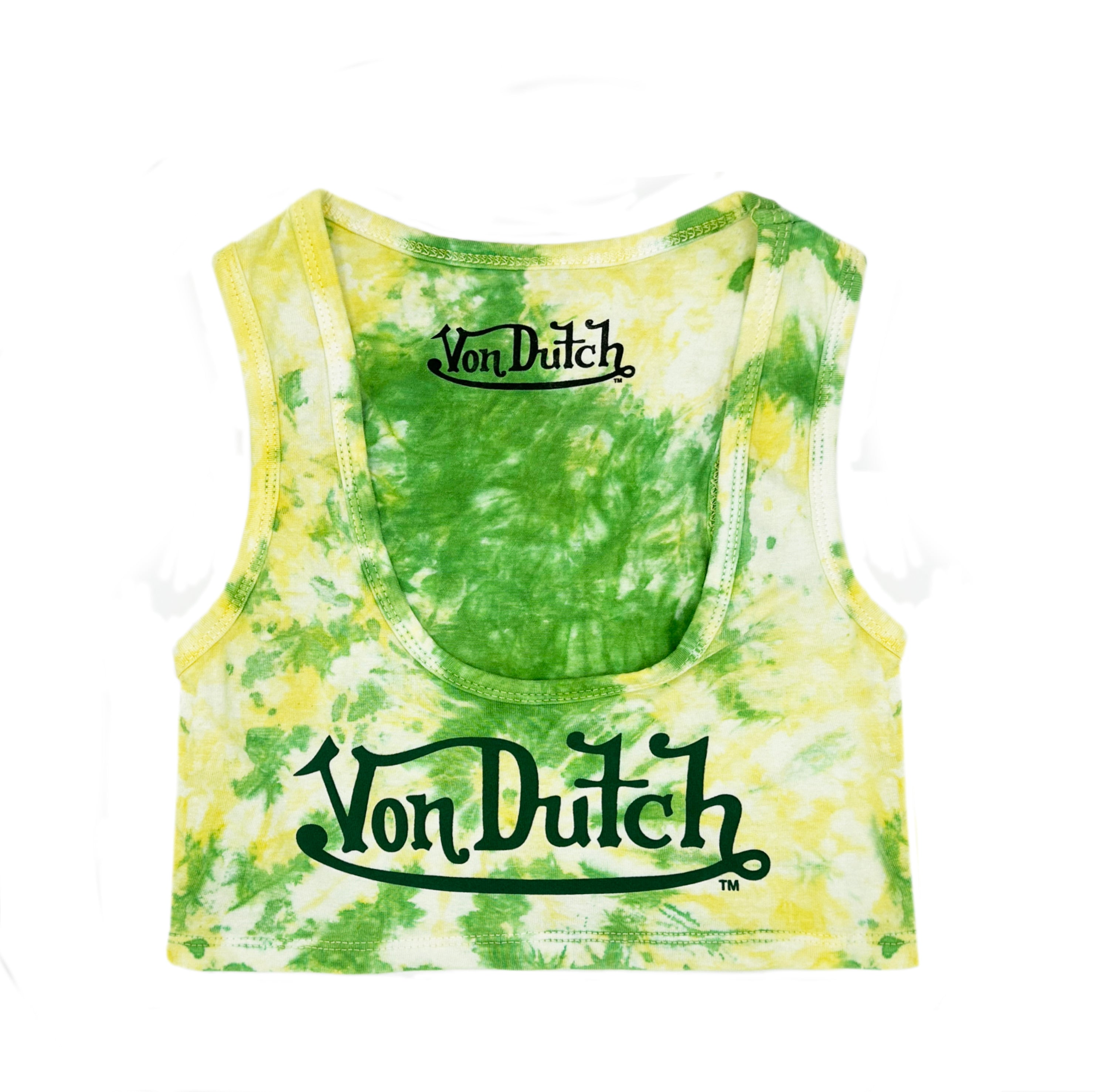 Von Dutch タンクトップ VON DUTCH Leopard Print Womens V-Neck Tank Top - LEOPARD
