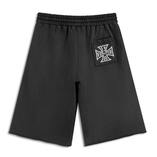 BLACK AND WHITE - LA OVER-SIZED 3/4 SHORTS