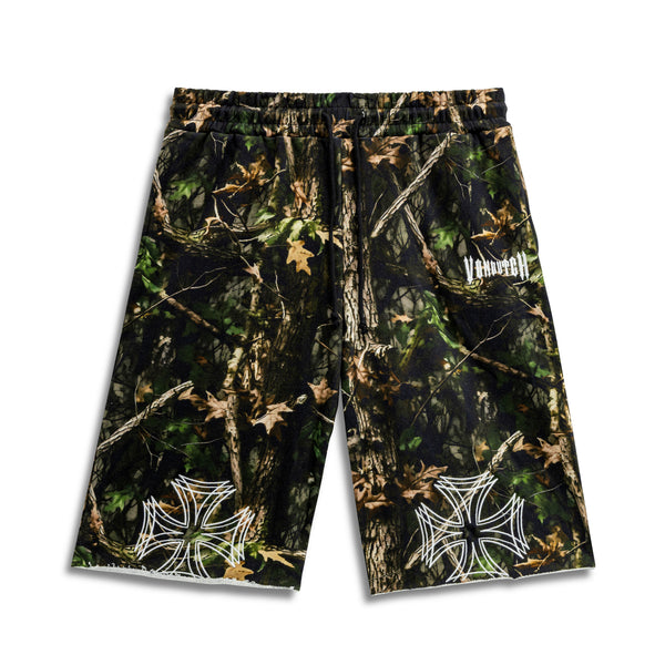 TREE CAMO - LA OVER-SIZED 3/4 SHORTS